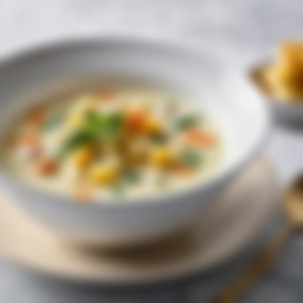 Garnished Gnocchi Soup