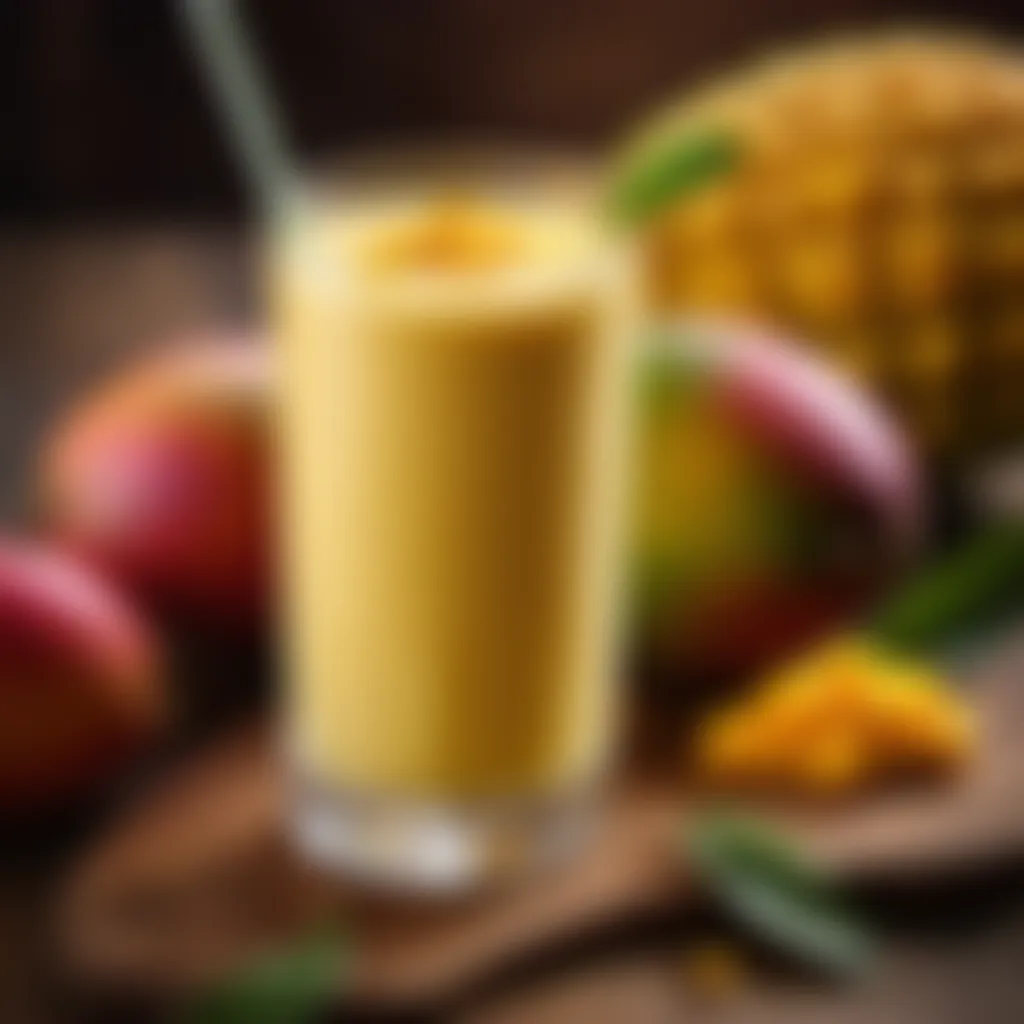 Garnished Mango Lassi