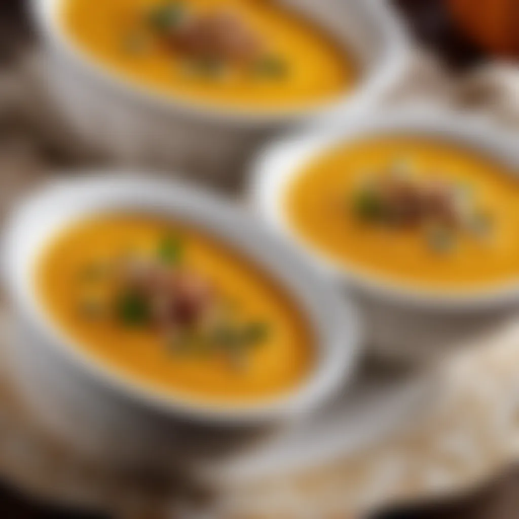 Garnished Pumpkin Soup