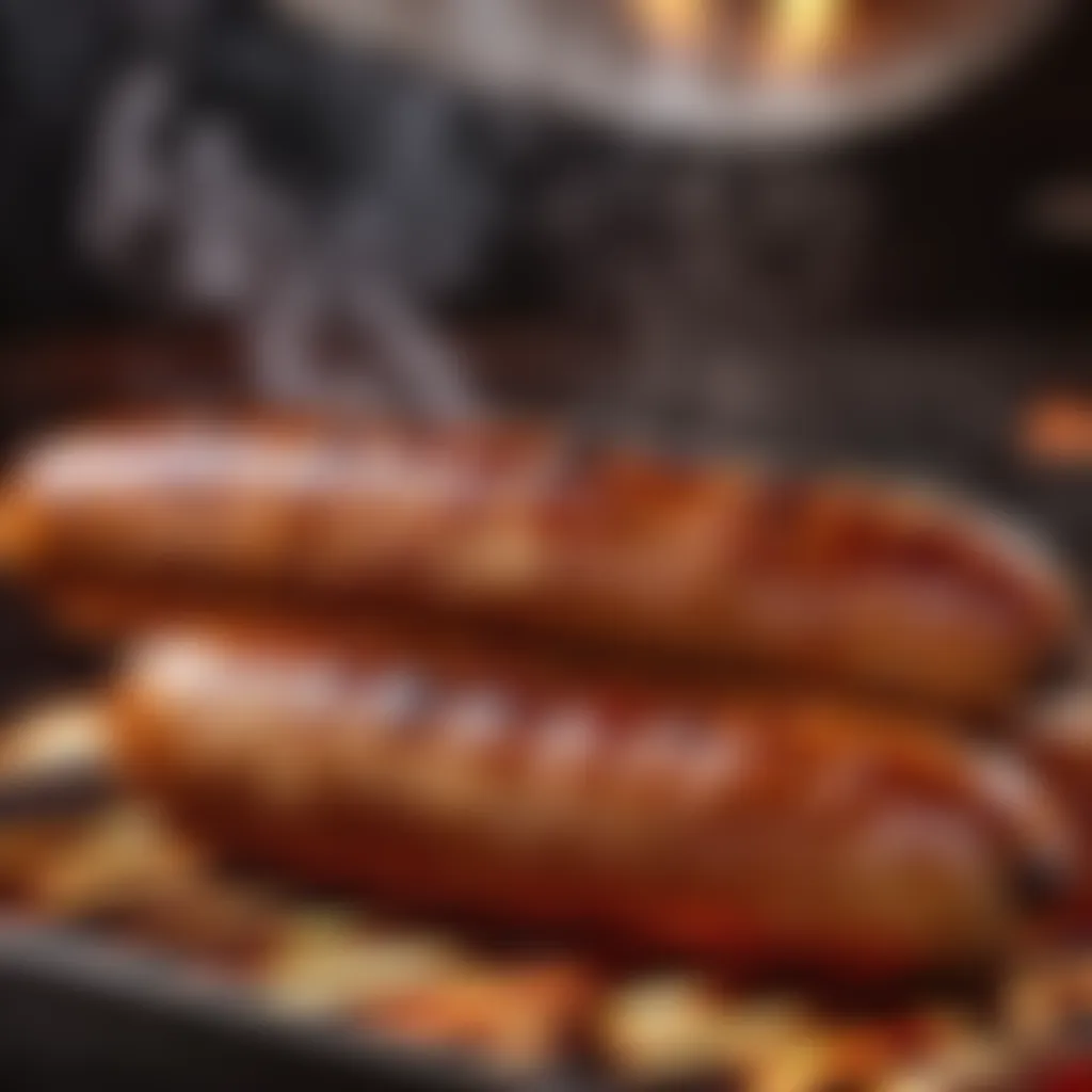 Sizzling German Sausages German Sausages