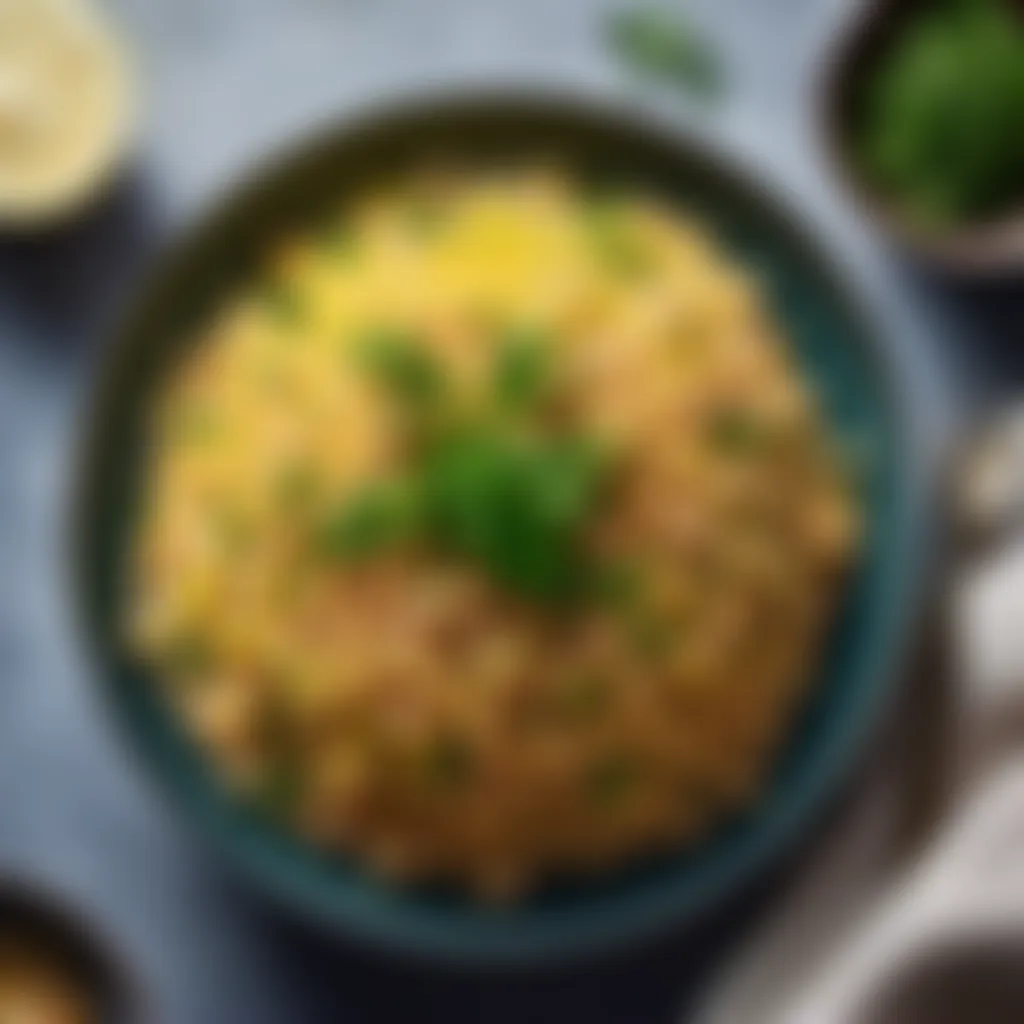 Plated Giant Couscous with Herbs and Lemon Plated giant couscous with herbs and lemon