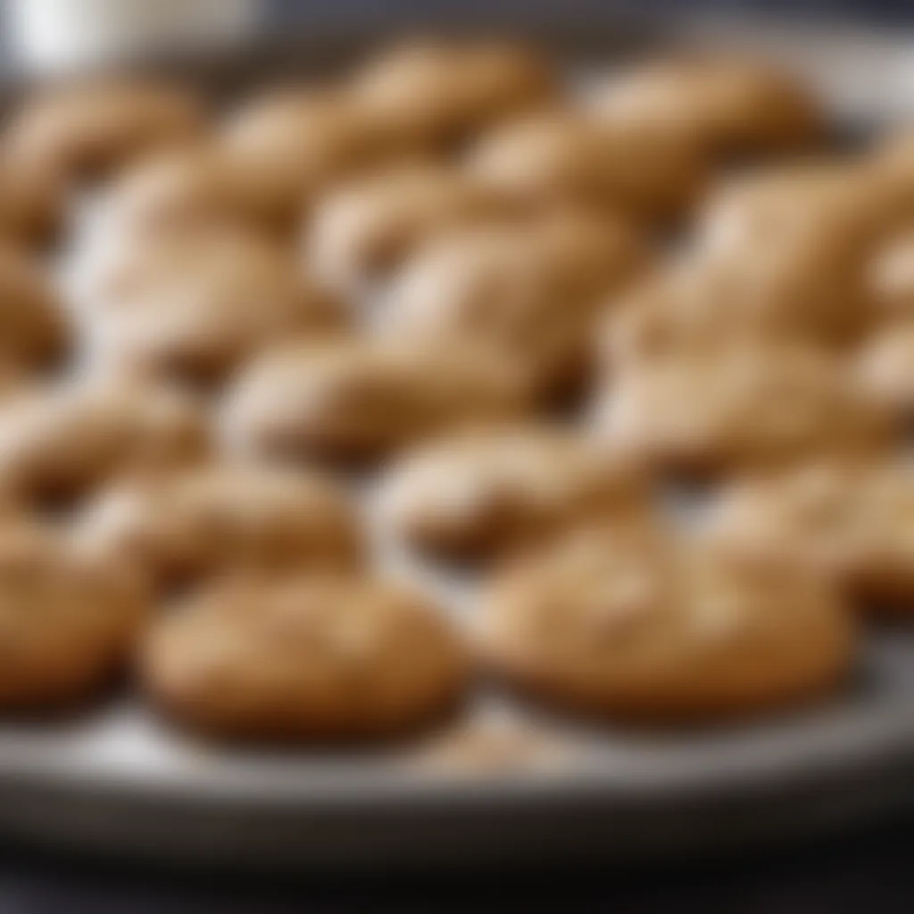 Baking Tray with Ginger Nut Biscuits