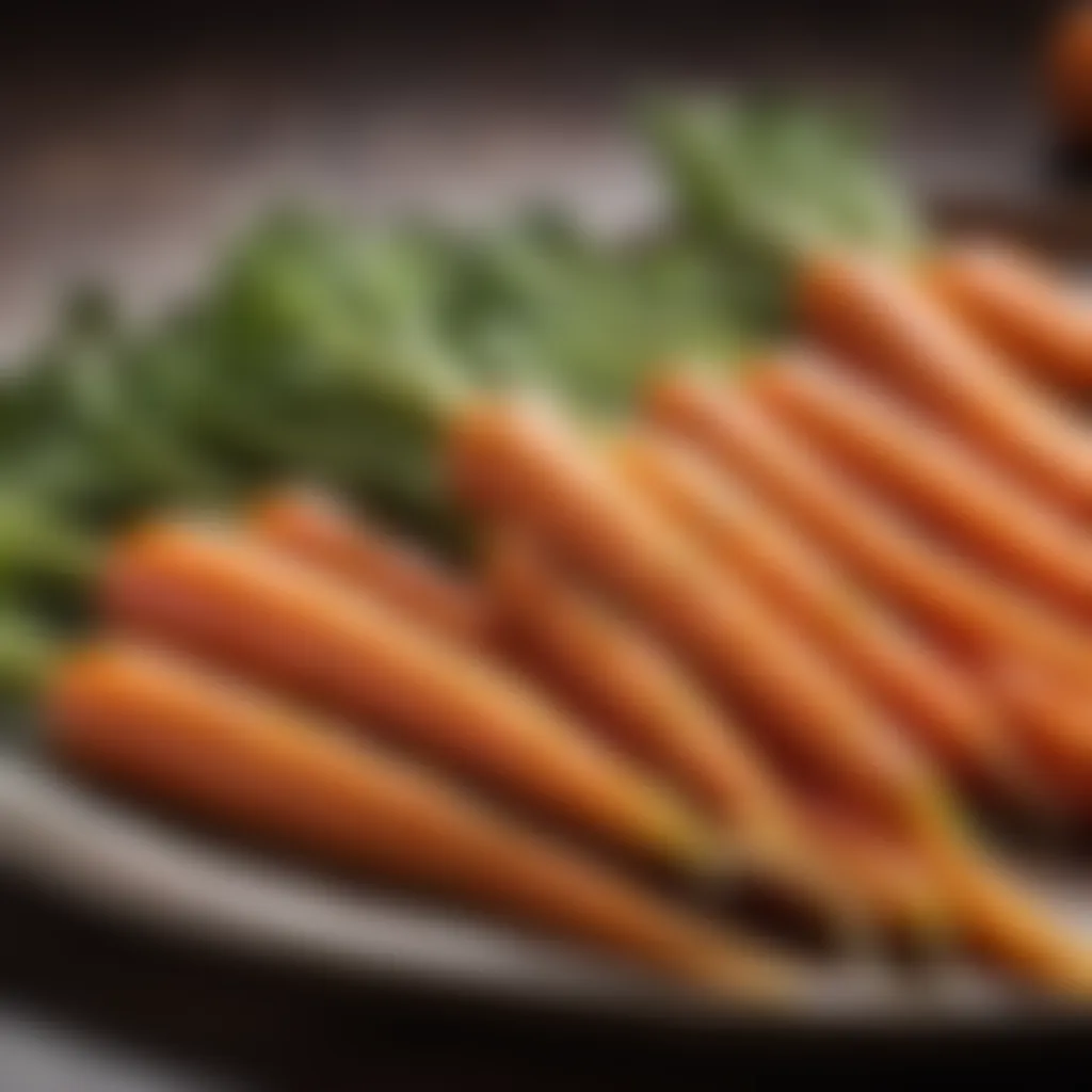 Glazed Carrots on a Platter