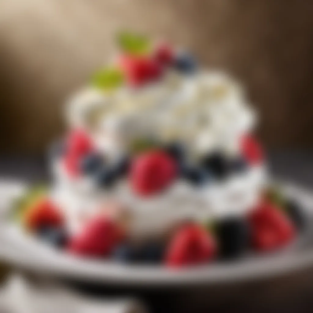 Glistening Whipped Cream and Fresh Berries