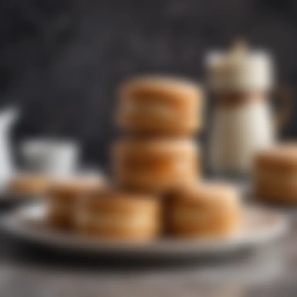 A close-up of gluten-free alfajores filled with dulce de leche