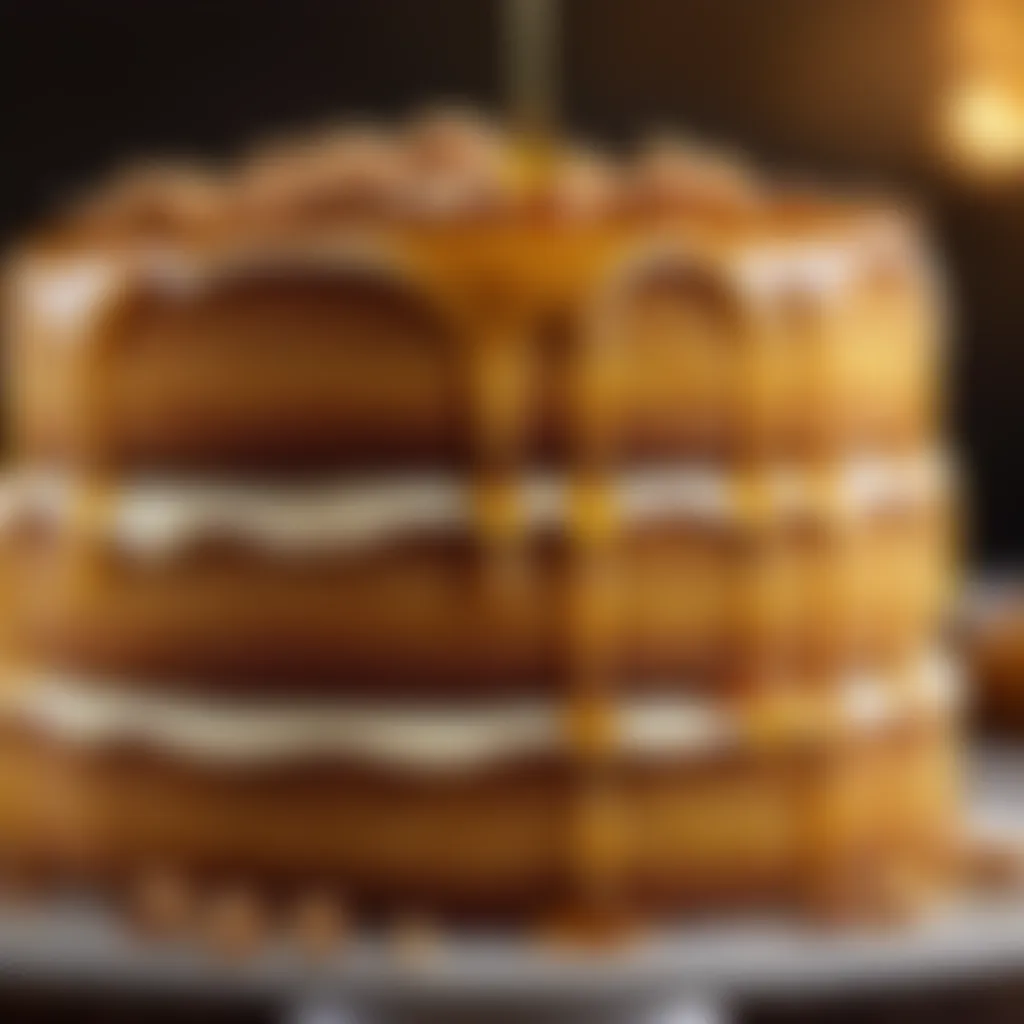 Golden Honey Cake Layer