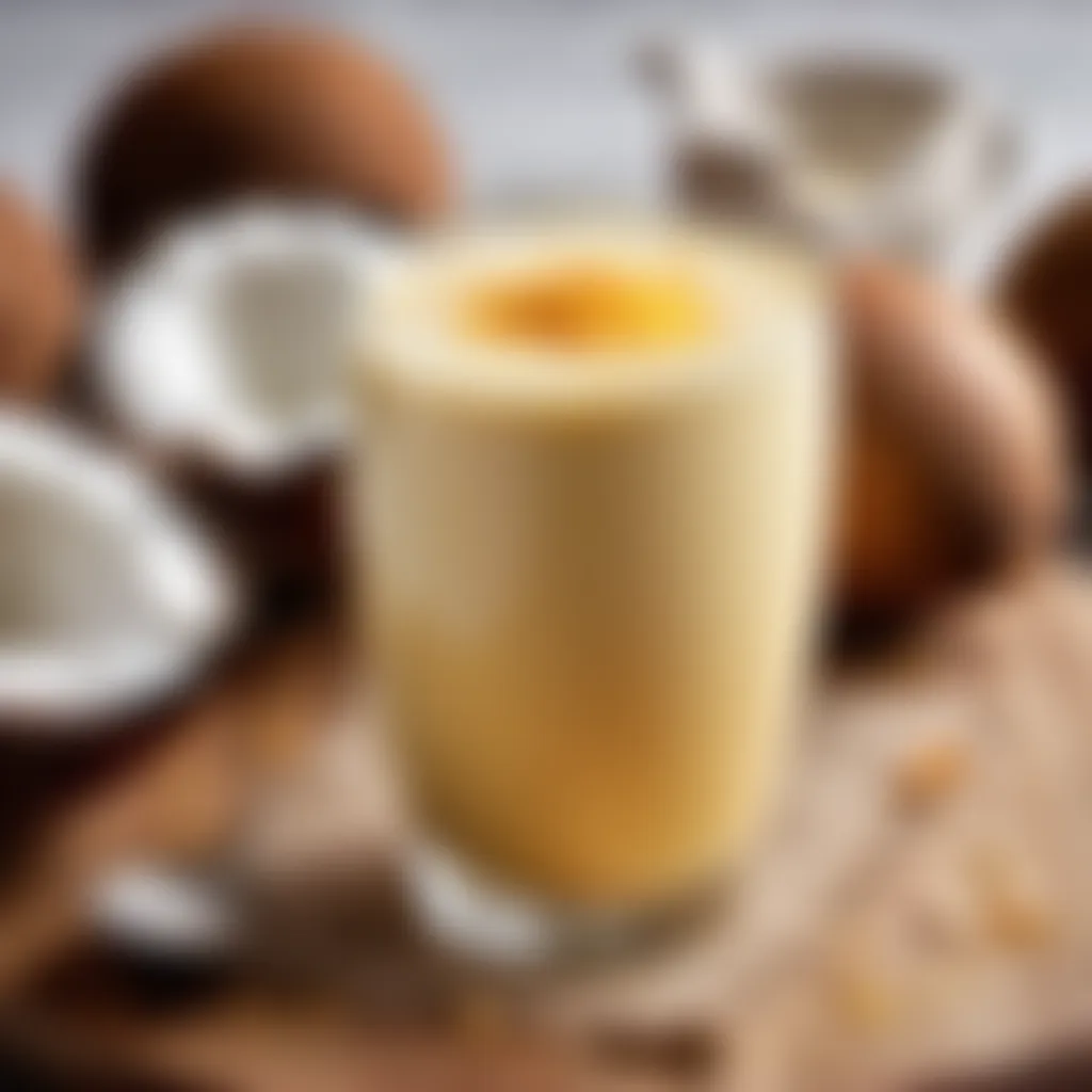 Creamy and Nourishing Coconut Milk Golden milk with coconut milk