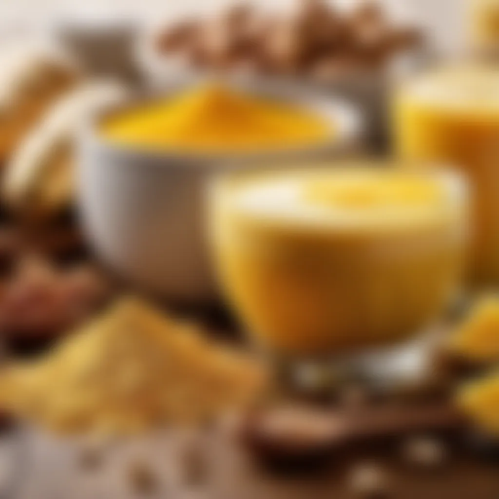 Golden milk ingredients