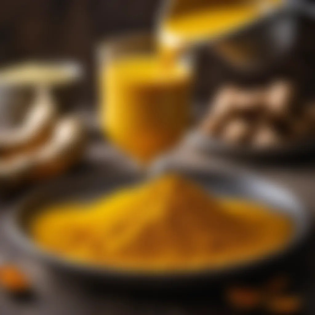 The Golden Power of Turmeric Golden milk prepared with turmeric