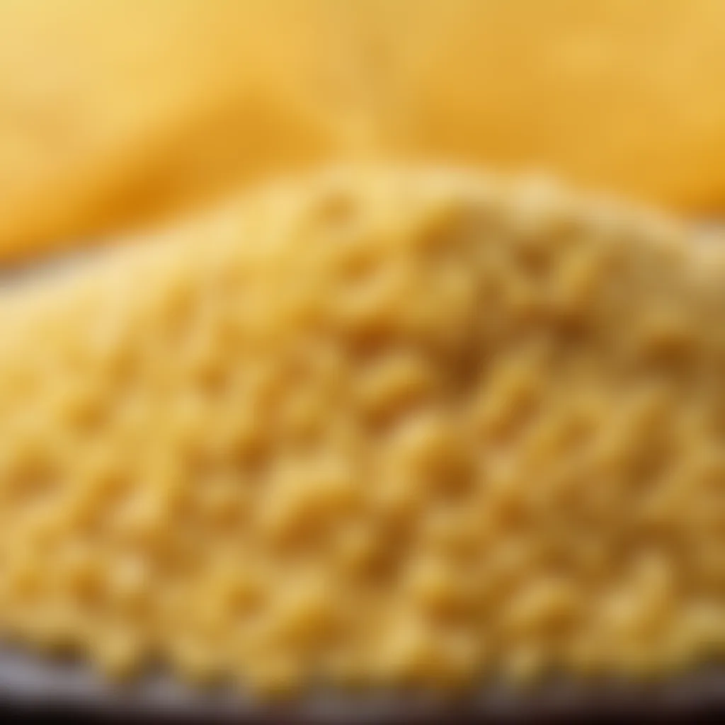 Golden Roasted Semolina Close-Up