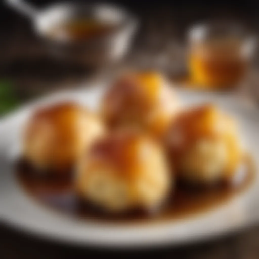 Golden syrup dumplings