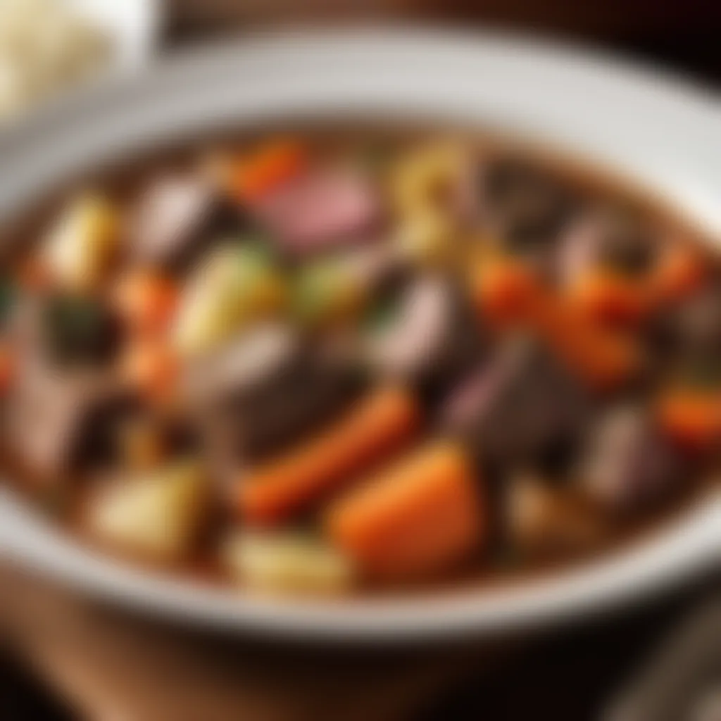 Elevated Root Vegetable Beef Stew Gourmet Beef Stew with Root Vegetables