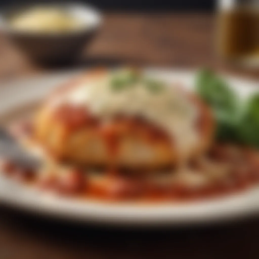 Gourmet Chicken Parmesan Presentation