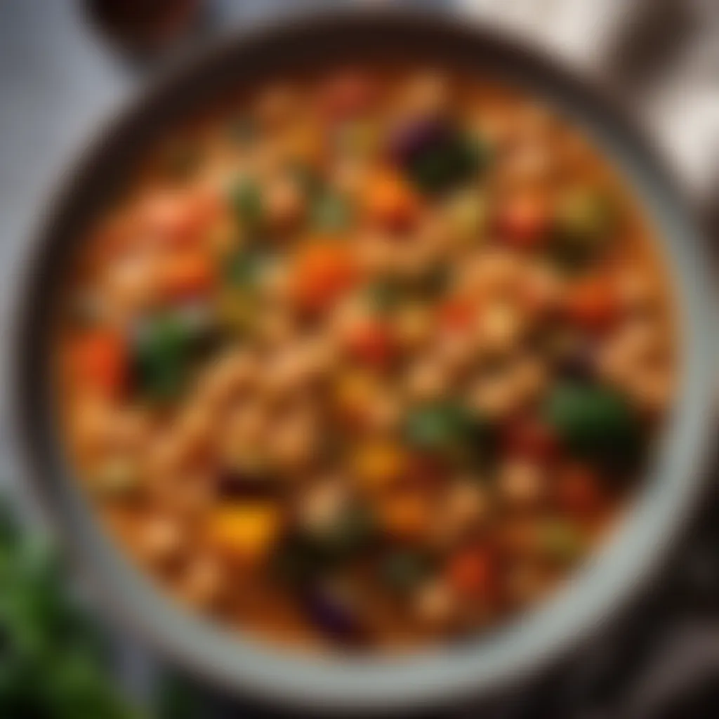 Gourmet Chickpea Stew with Roasted Vegetables