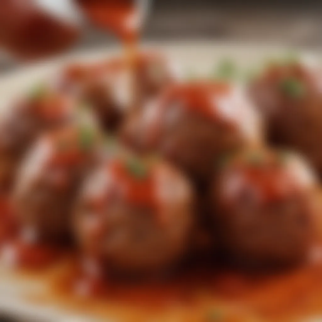 Gourmet Ketchup Infused Meatballs