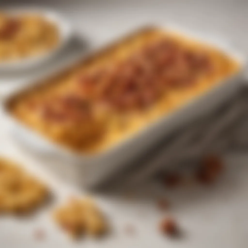 Gourmet Mac and Cheese Casserole with Bacon Bits