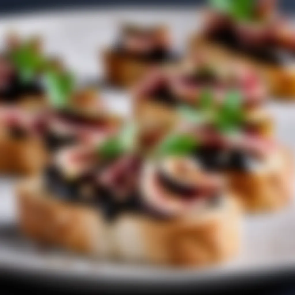 Gourmet Pancetta and Fig Crostini