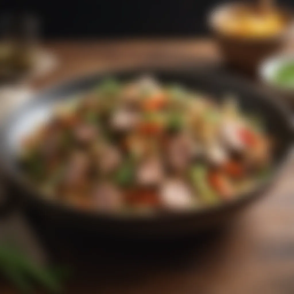 Gourmet Pork Stir Fry with Lemongrass Infusion