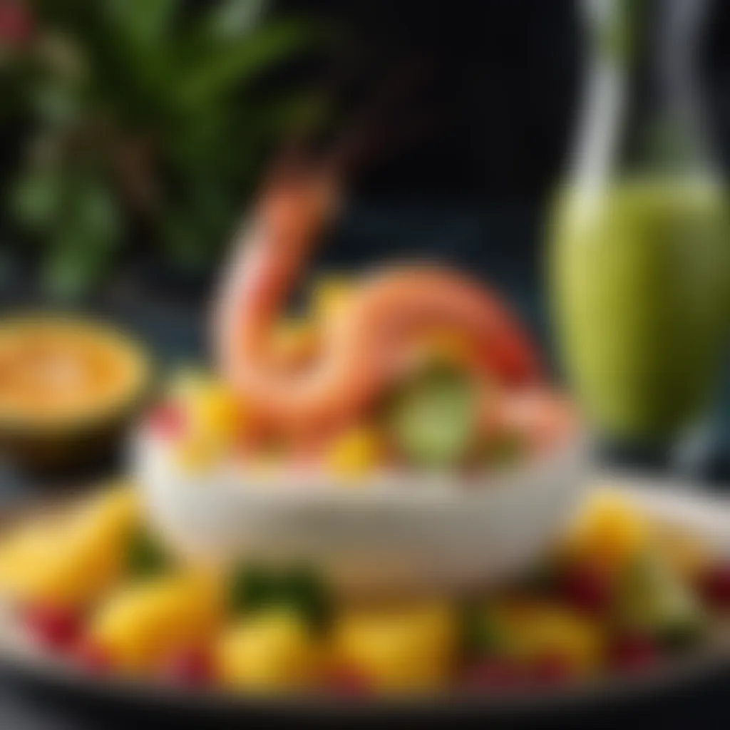 Gourmet Presentation of Tropical Fusion