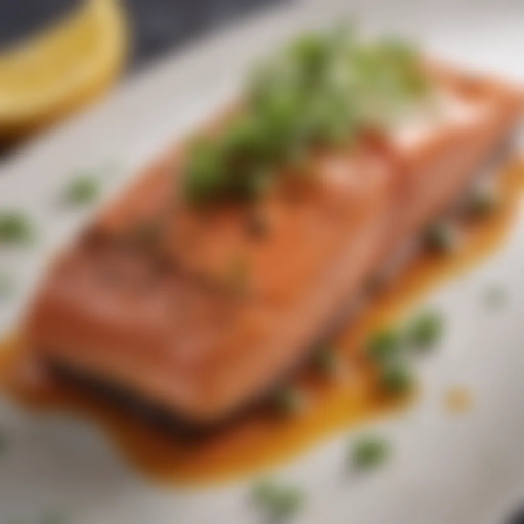 Gourmet Salmon Fillet with Herb Infusion