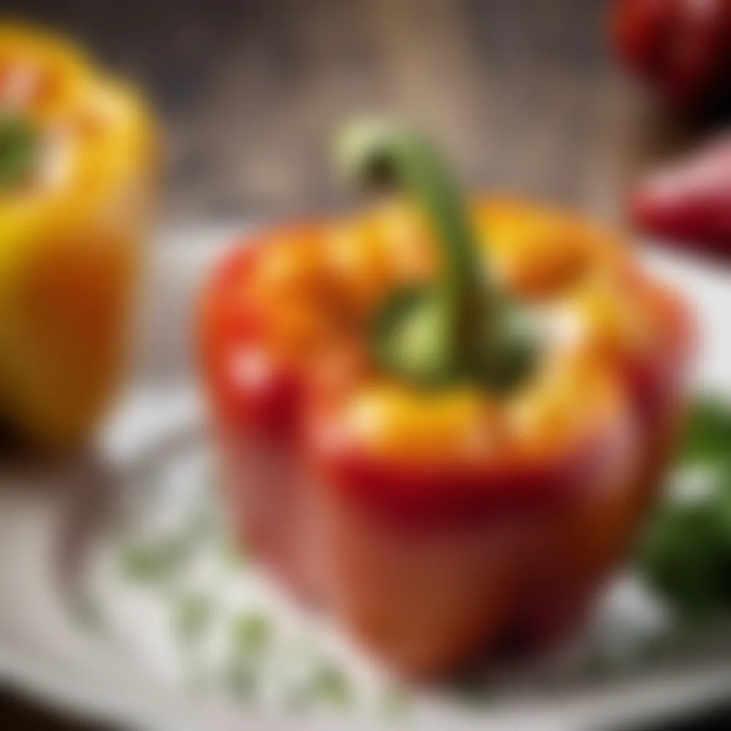 Gourmet Stuffed Bell Pepper Dish