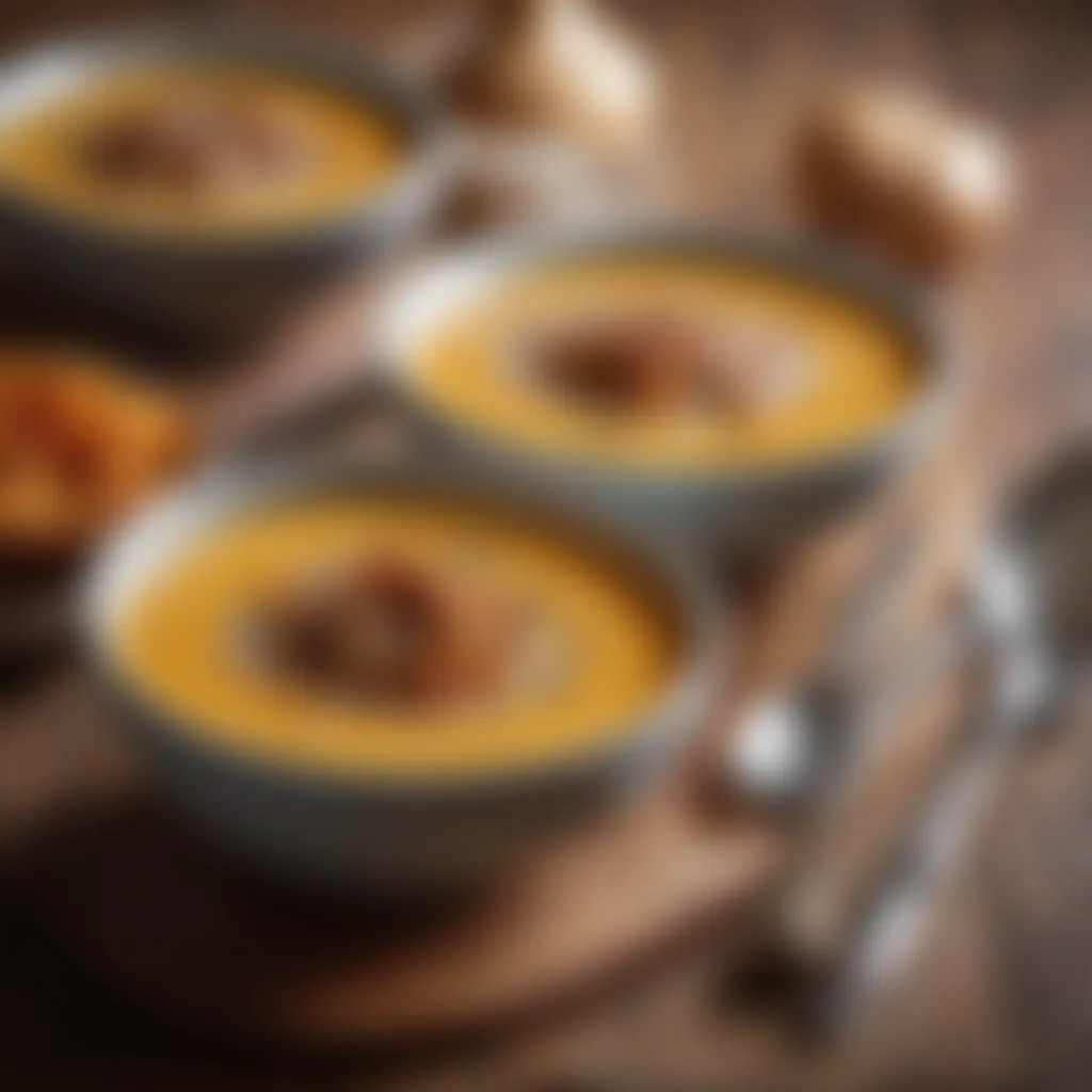 Gourmet Sweet Potato Soup with Caramelized Onions