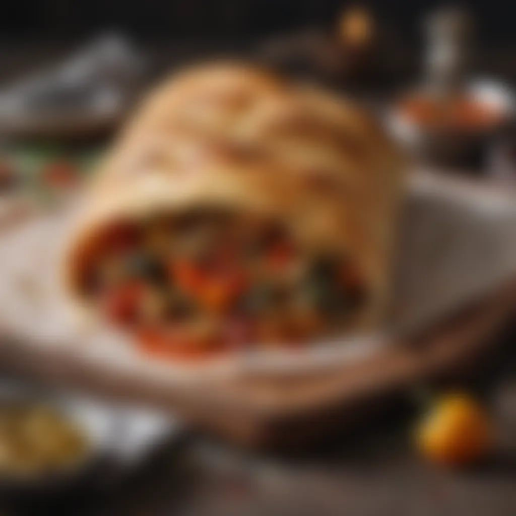 Gourmet Vegan Stromboli with Roasted Vegetables