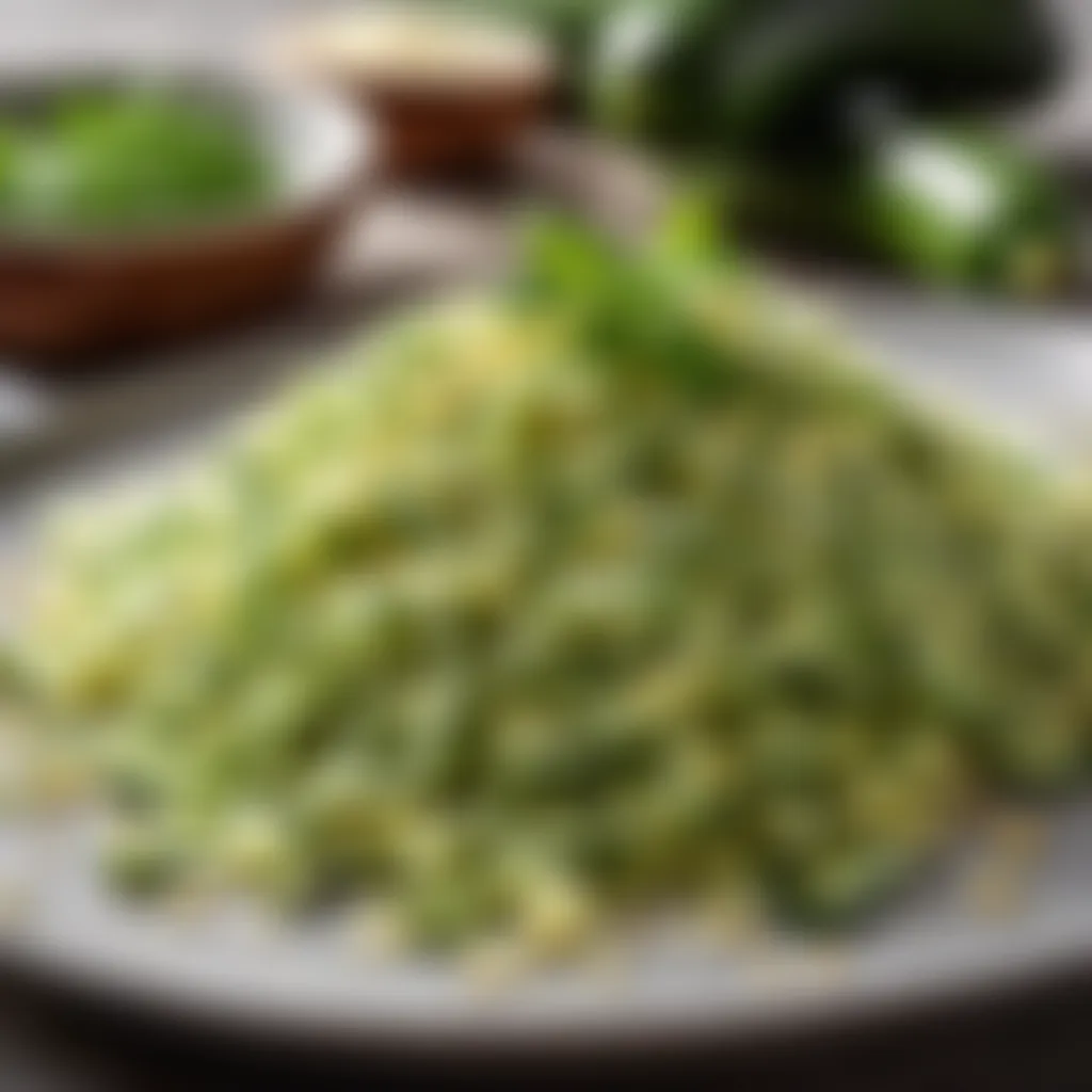 Grated Courgette