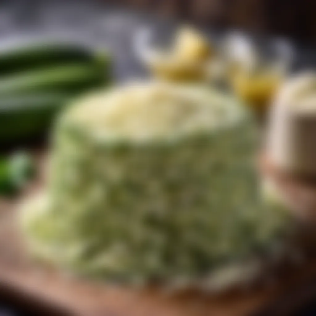 Grated Courgettes