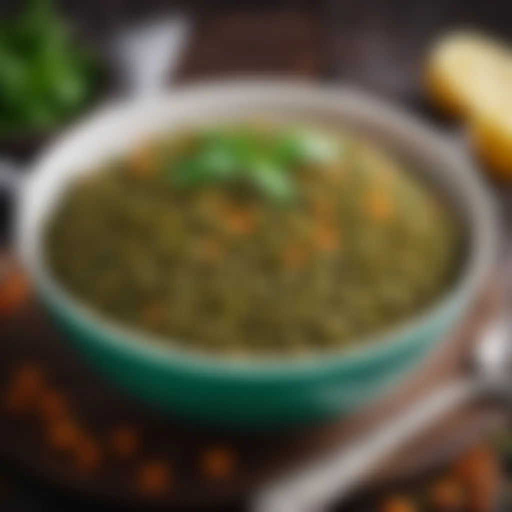 Bowl of Green Lentils