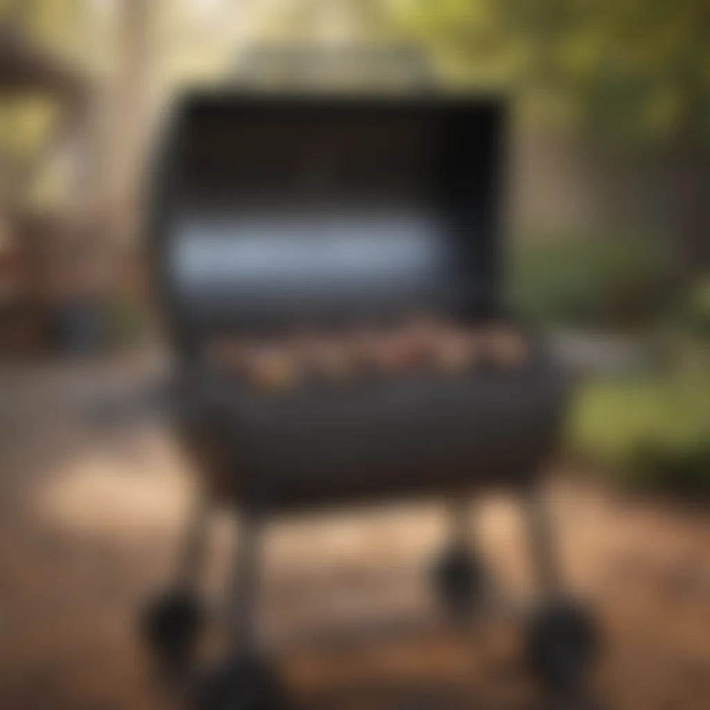 Charcoal grill providing traditional grilling experience