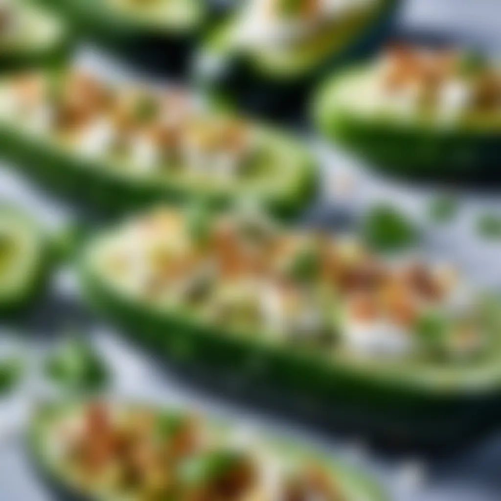 Grilled Armenian Cucumber Stuffed with Feta Cheese