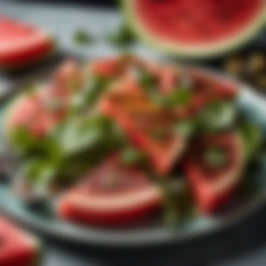 Grilled Watermelon Salad