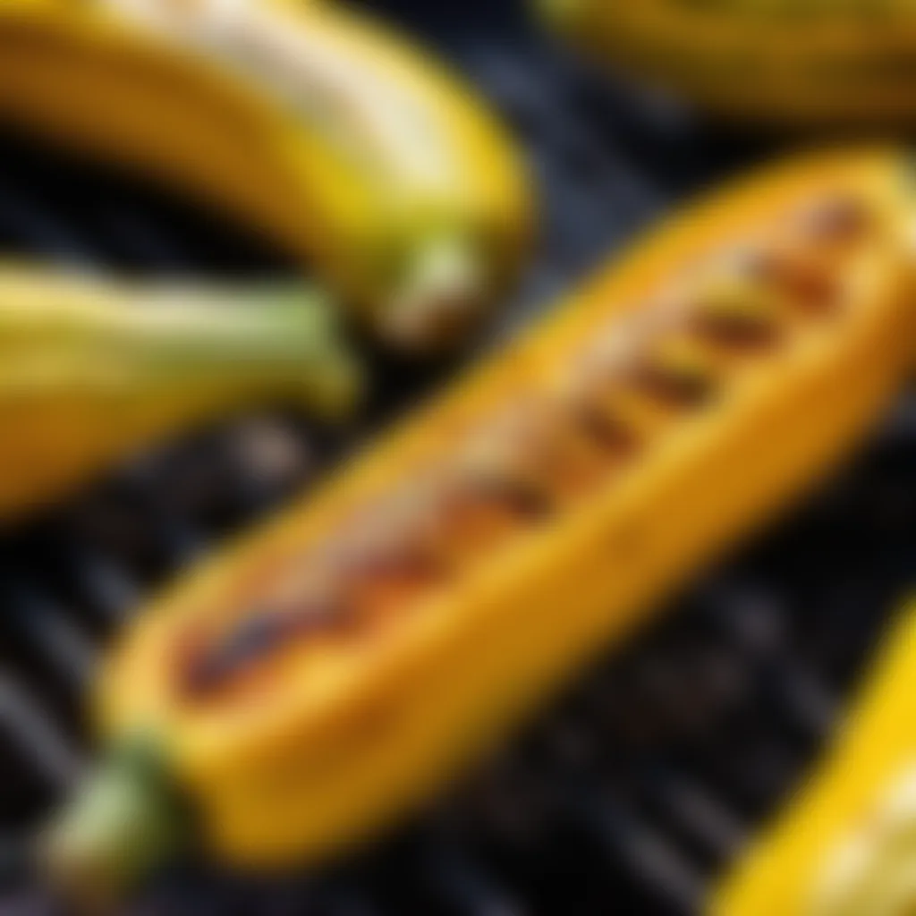 Grilled yellow squash