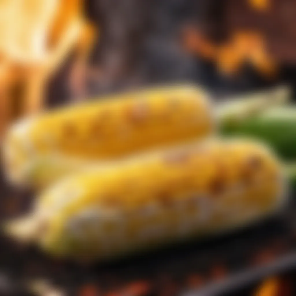 Grilling corn on the cob