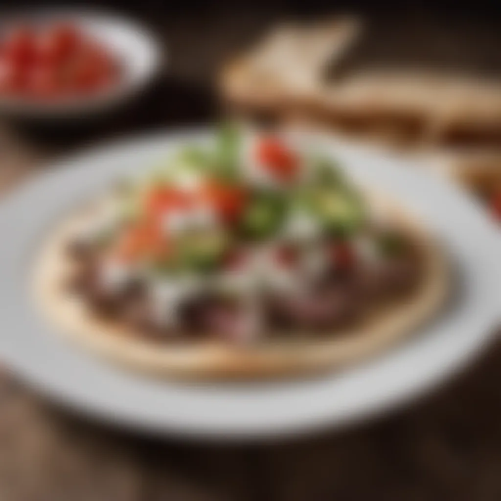 Gyro Recipe - Assembling the Gyro Gyro Recipe - Assembling the Gyro