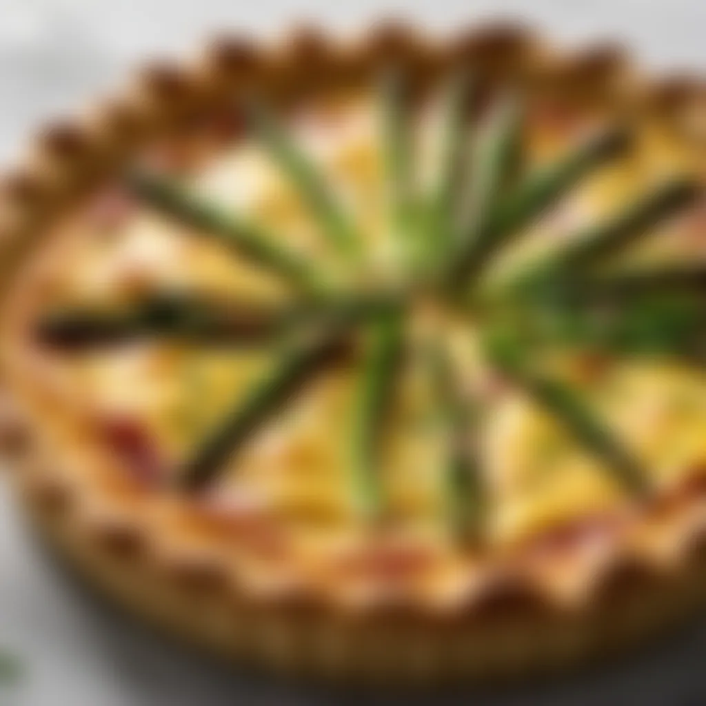 Ham and Asparagus Quiche