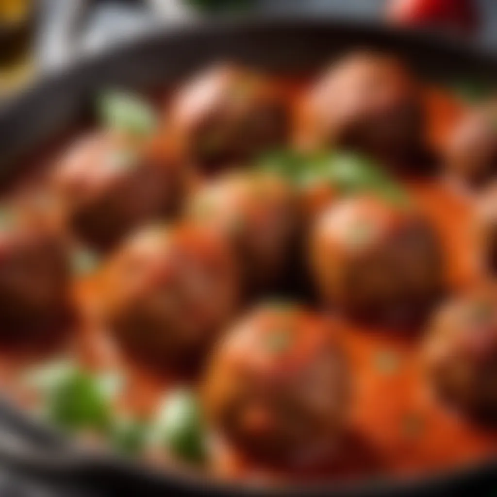 Handcrafted Albondigas meatballs