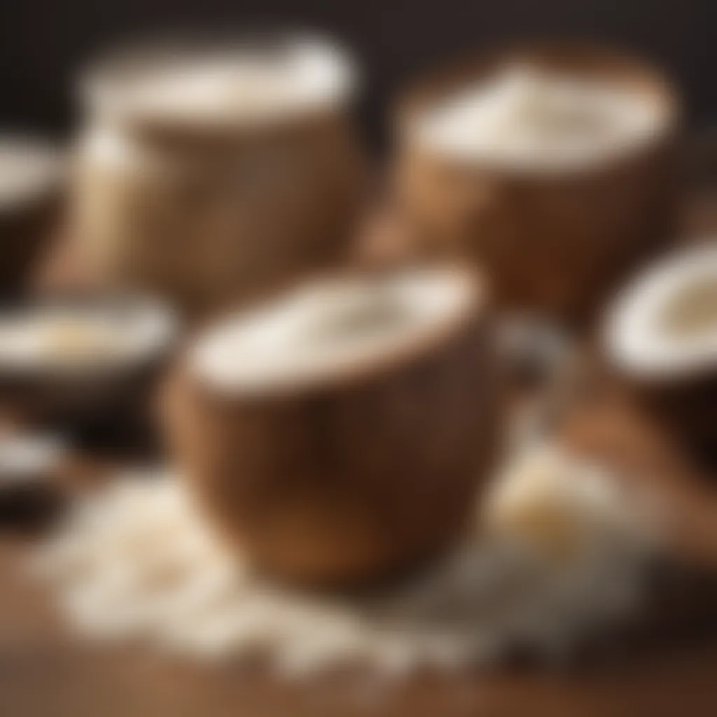 Coconut creamer in various culinary applications