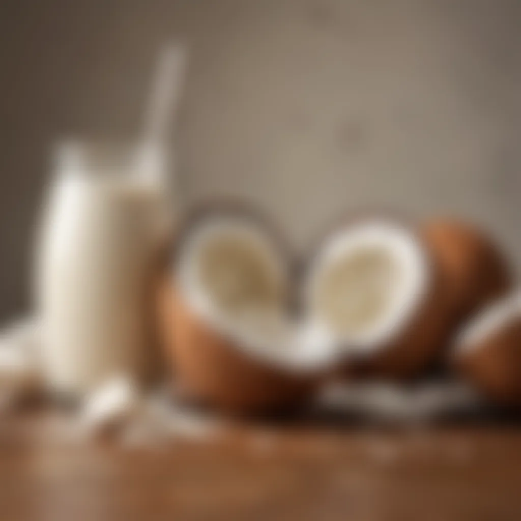 Nutritional components of coconut creamer