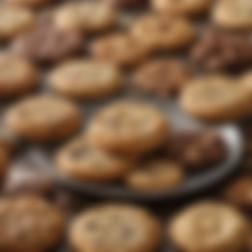 A plate showcasing an assortment of diabetic-friendly cookies