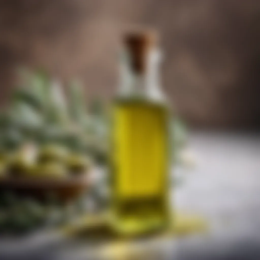 Herb-infused Olive Oil in a Sleek Glass Container