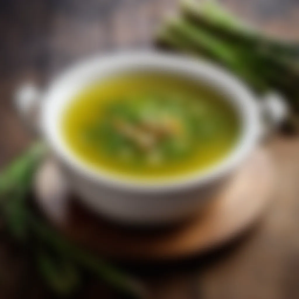 Herb-infused vegetable broth