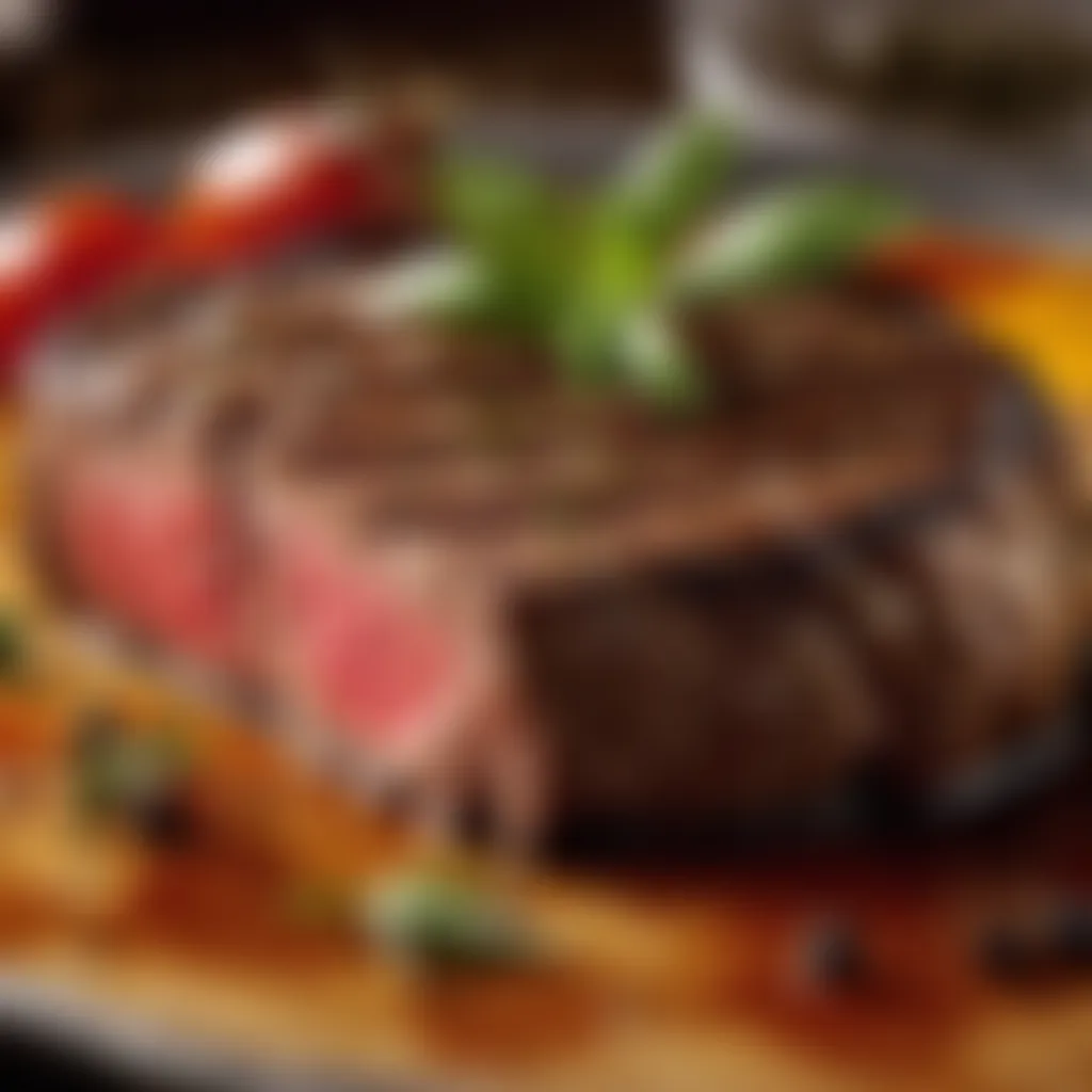 Flavor Fusion: Seasoning Secrets Fresh herbs and seasonings for steak