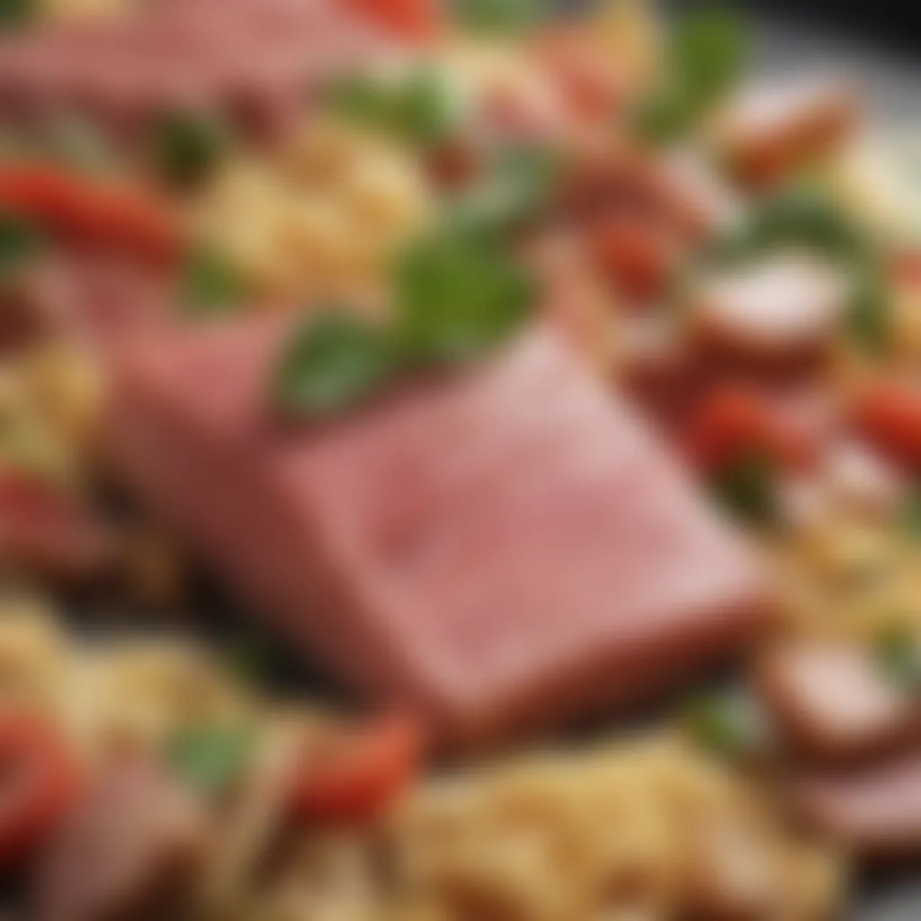 High-quality tuna fillets for pasta salad