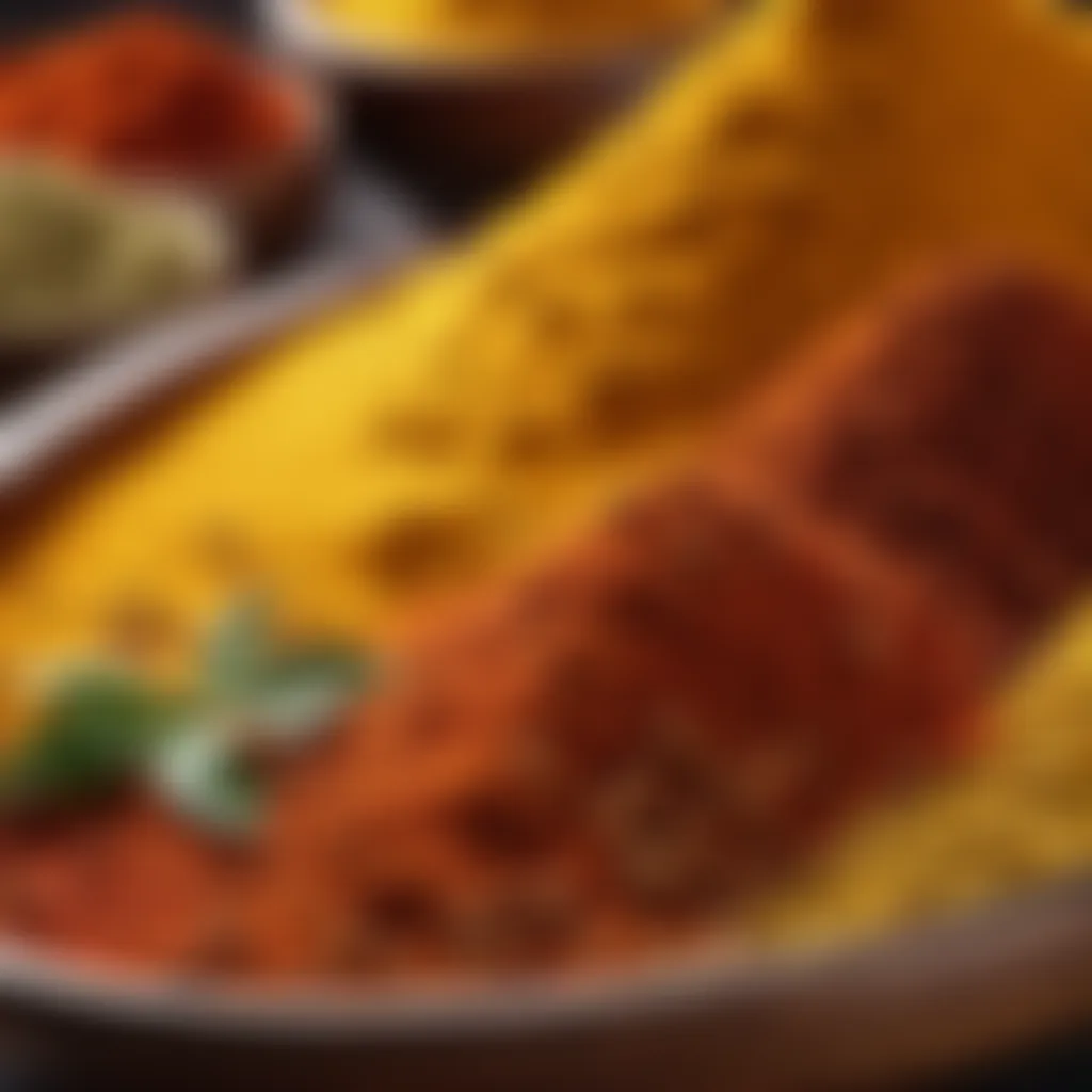 Artistic close-up of Hokkaido curry spices and seasonings