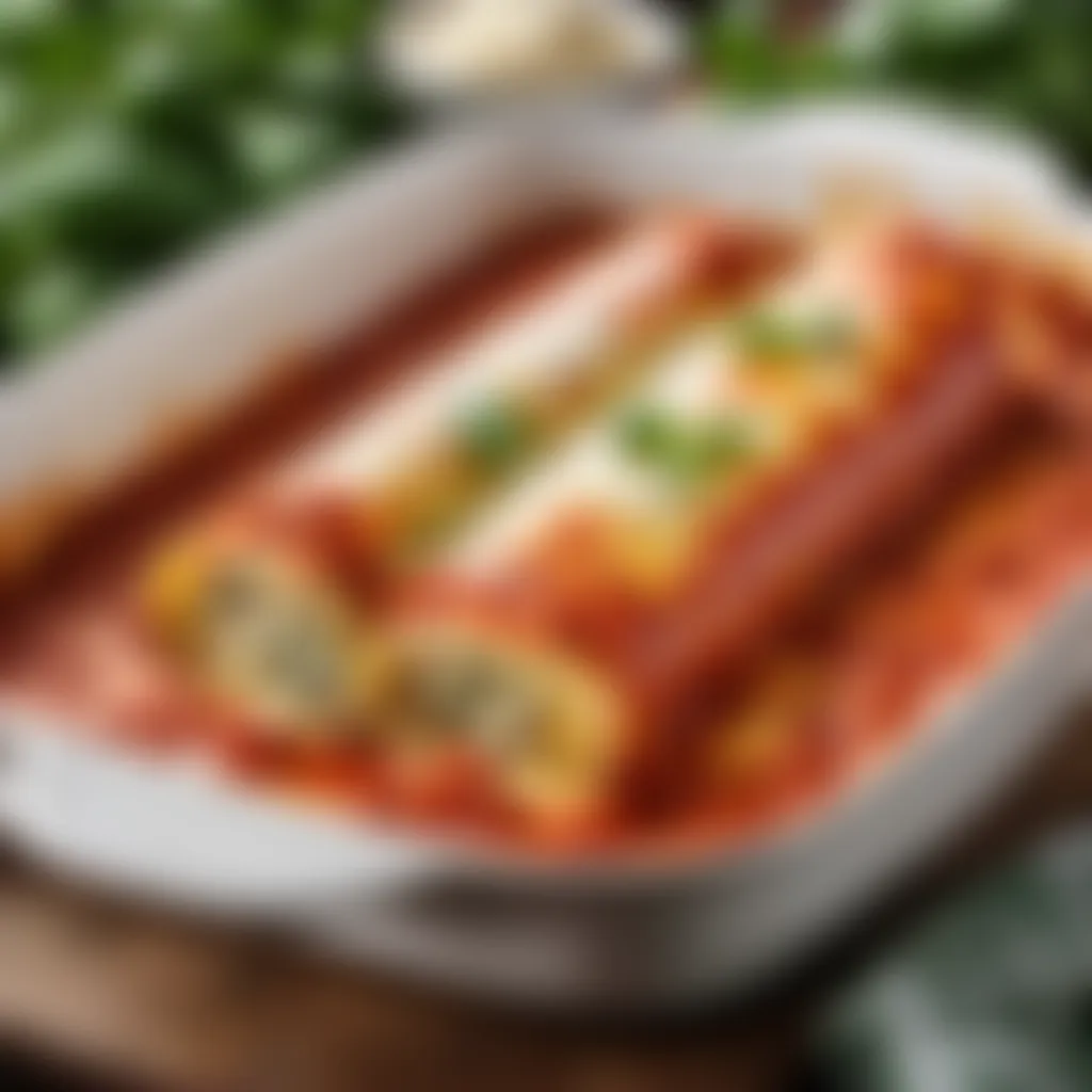 Homemade Cannelloni Dish