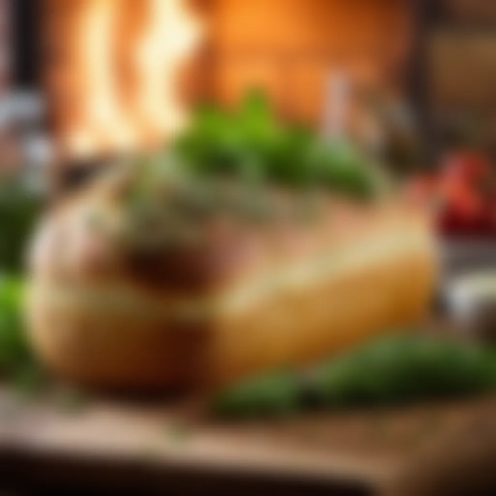 Homemade Cob Loaf with Fresh Herbs Homemade Cob Loaf with Fresh Herbs