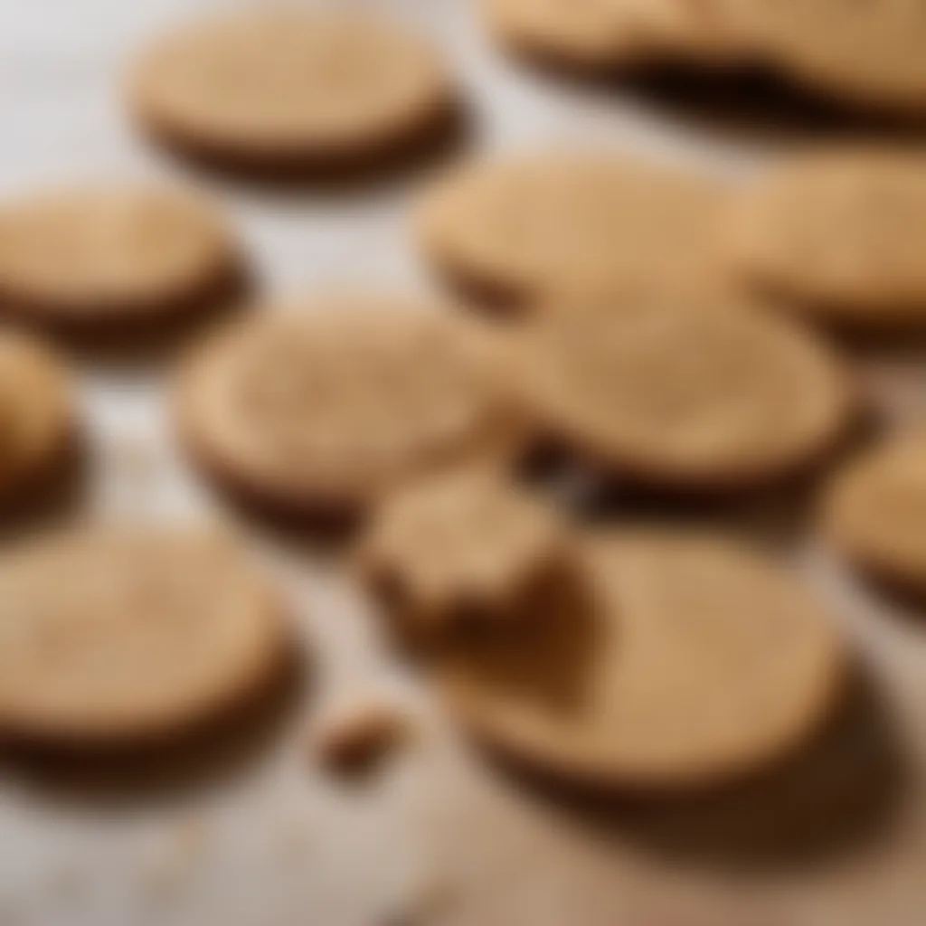 Homemade Digestive Biscuits Cutting Shapes