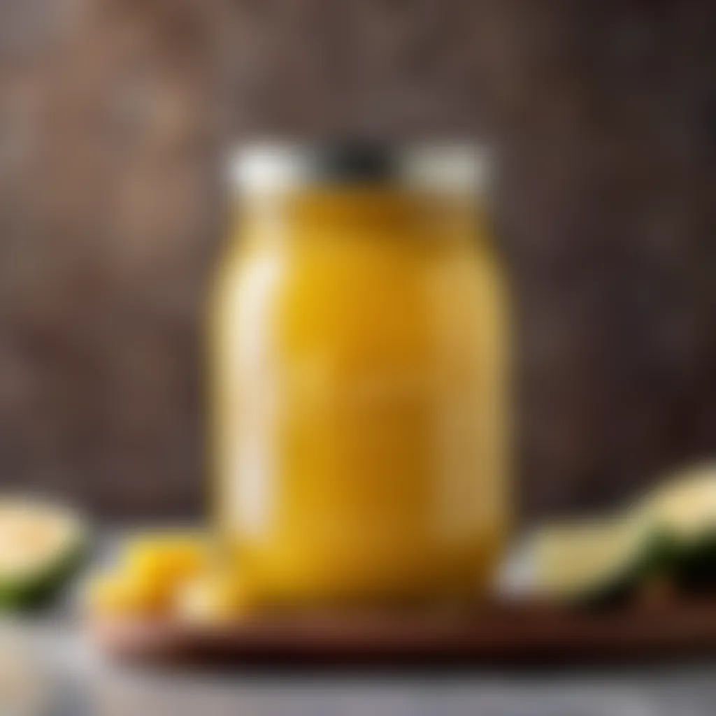 Homemade Ghee in a Mason Jar